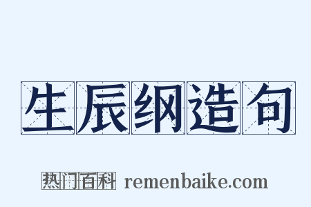 生辰纲造句是什么意思的图片